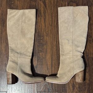 Sam Edelman Knee-High Beige Women’s Boots- Size 7 1/2